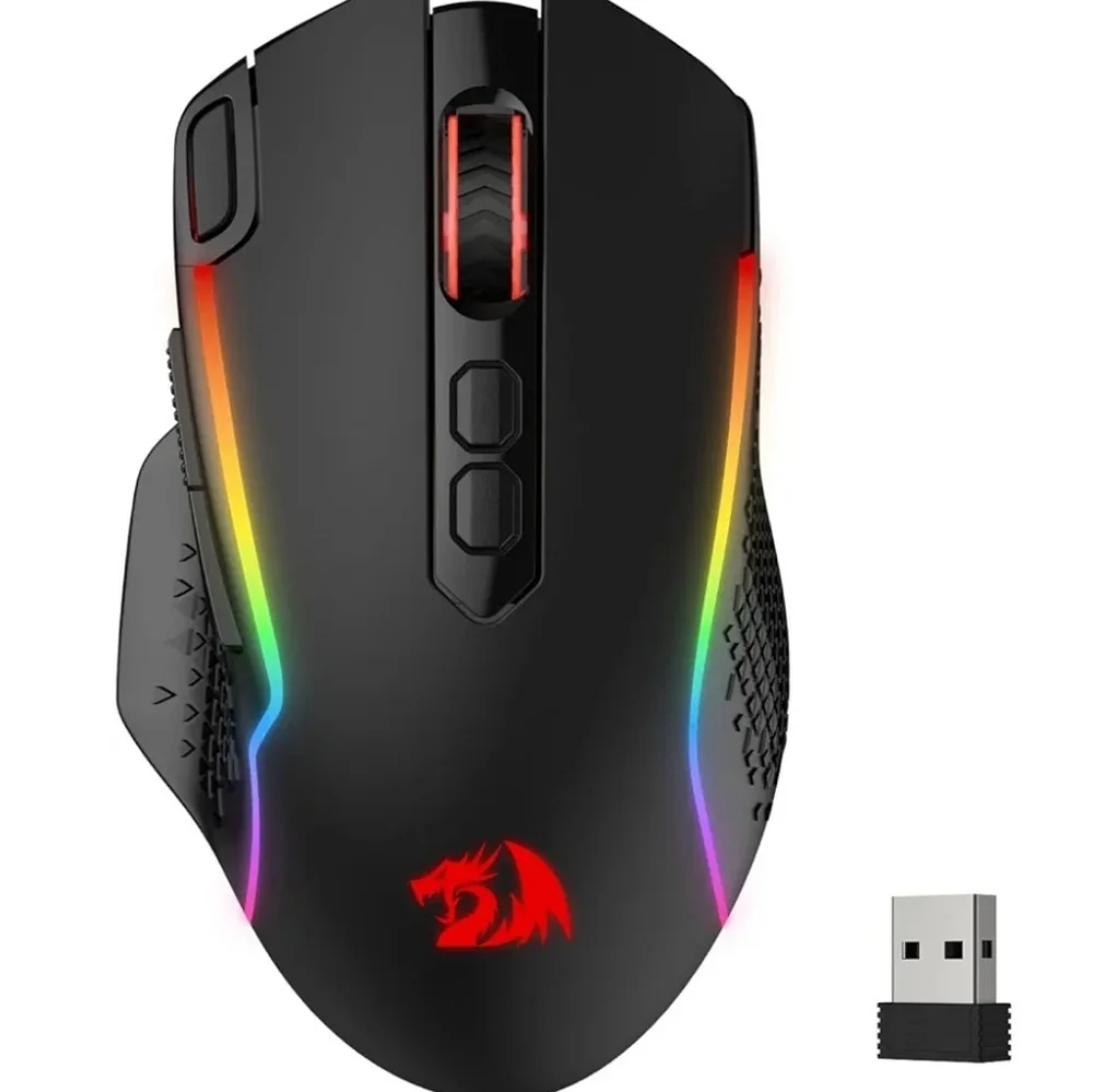 Redragon M810 Pro Wireless Gaming Mouse, 10000 DPI Wired/Wireless Gamer Mouse